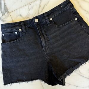 Madewell size 29 black jean shorts